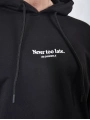 Never Too Late Kapşonlu Baggy Eşofman Takımı Siyah