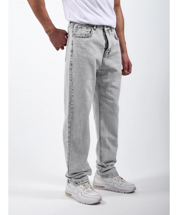 Baggy Kot Pantolon Açık Gri