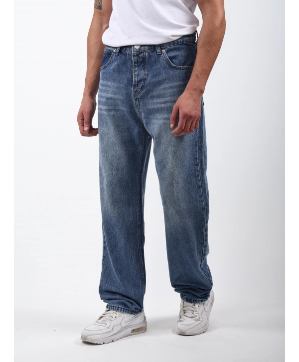 Baggy Kot Pantolon Koyu Mavi