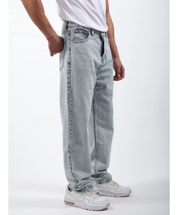 Baggy Kot Pantolon Soğuk Gri