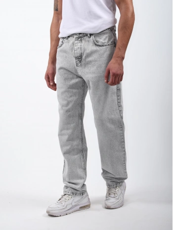 Baggy Kot Pantolon Açık Gri