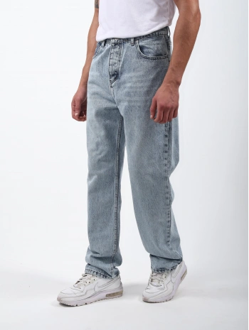 Baggy Kot Pantolon Açık Mavi