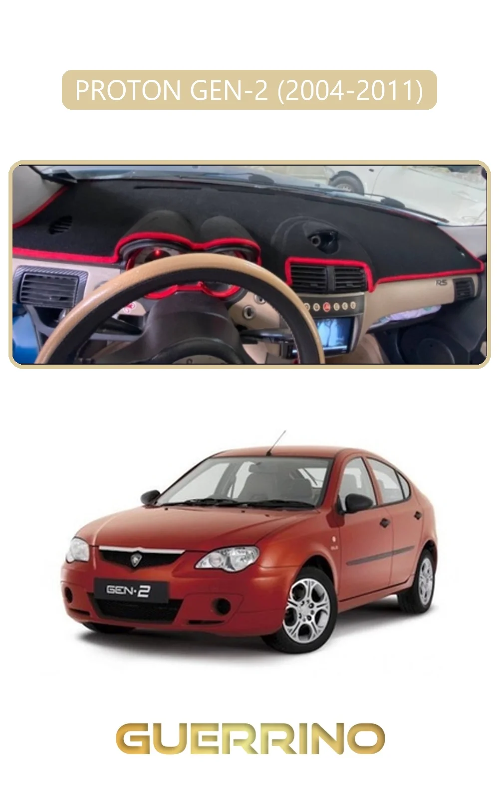 Chery Omada 5 TORPİDO KORUMA HALISI KIRMIZI KENAR