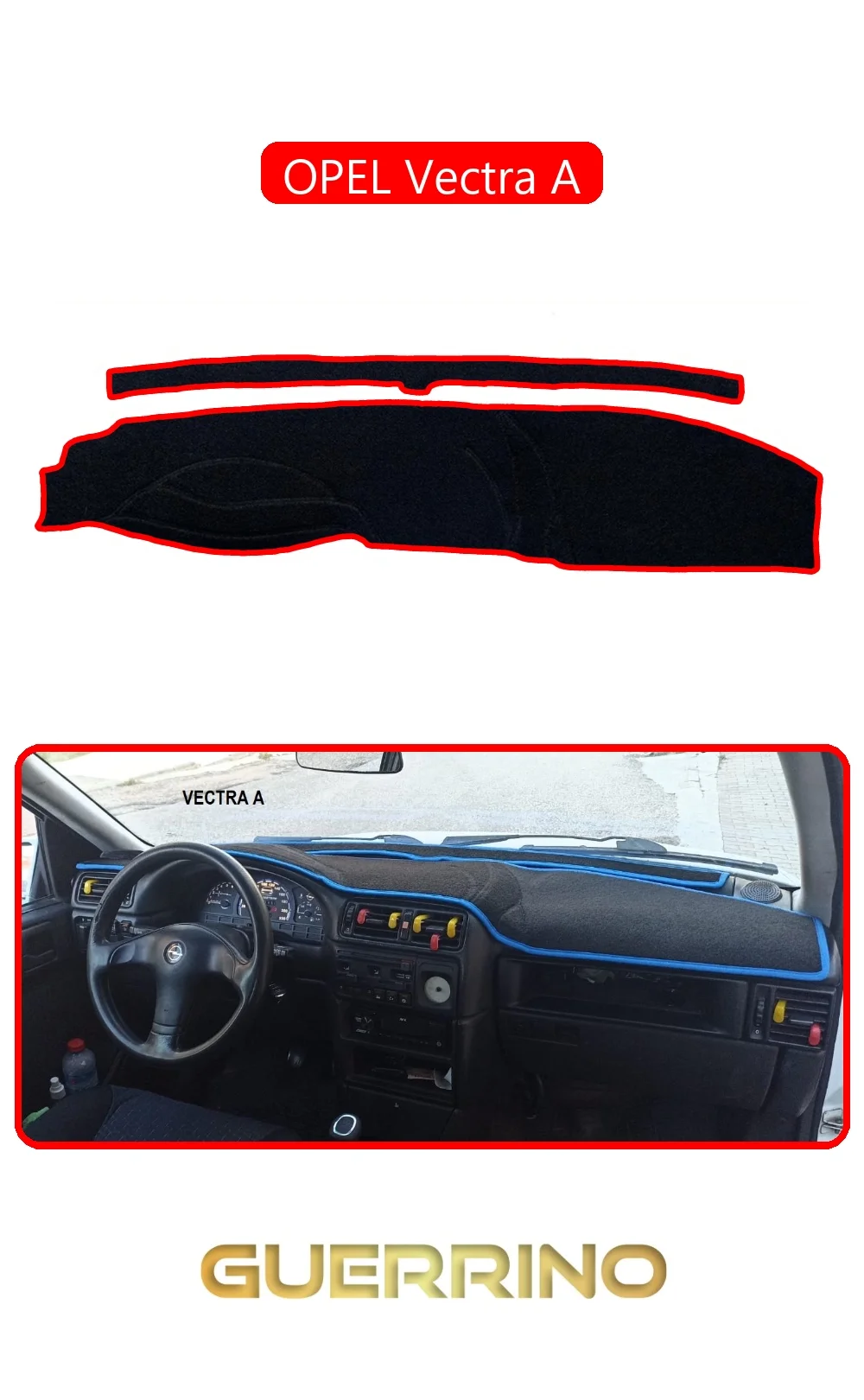 FIAT Bravo 2007-2014 Modellerine UygunTORPİDO KORUMA HALISI MAVİ KENAR
