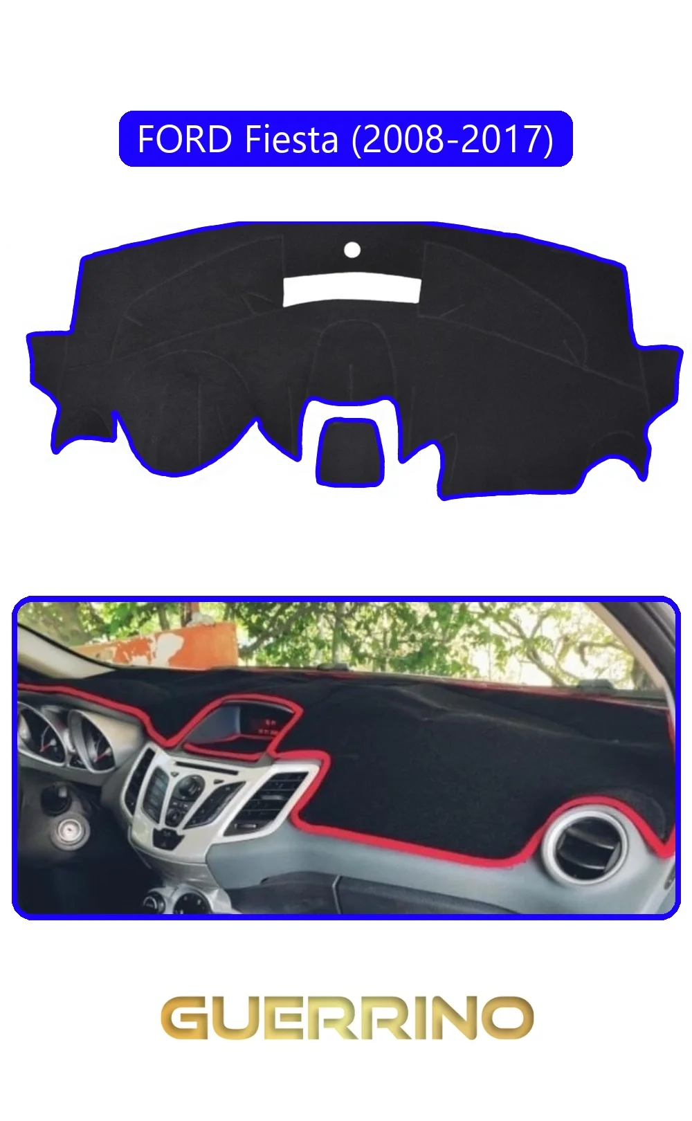 HYUNDAİ SONATA 2009-2015TORPİDO KORUMA HALISI MAVİ KENAR