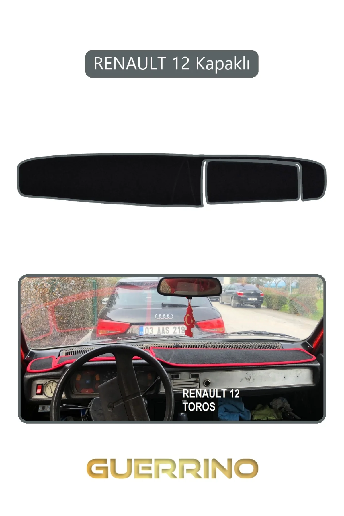 MAZDA 626 1997-2002TORPİDO KORUMA HALISI MAVİ KENAR