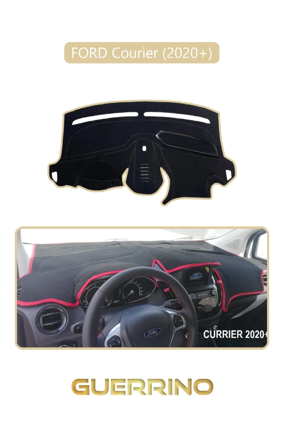 MERCEDES C207 2009-2017TORPİDO KORUMA HALISI SİYAH KENAR