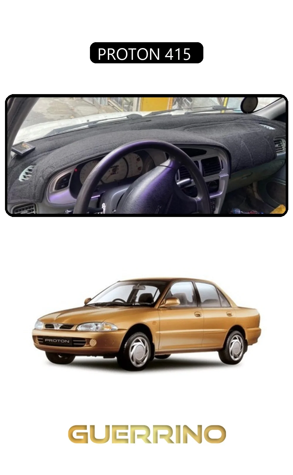 PROTON 415 TORPİDO KORUMA HALISI SİYAH KENAR