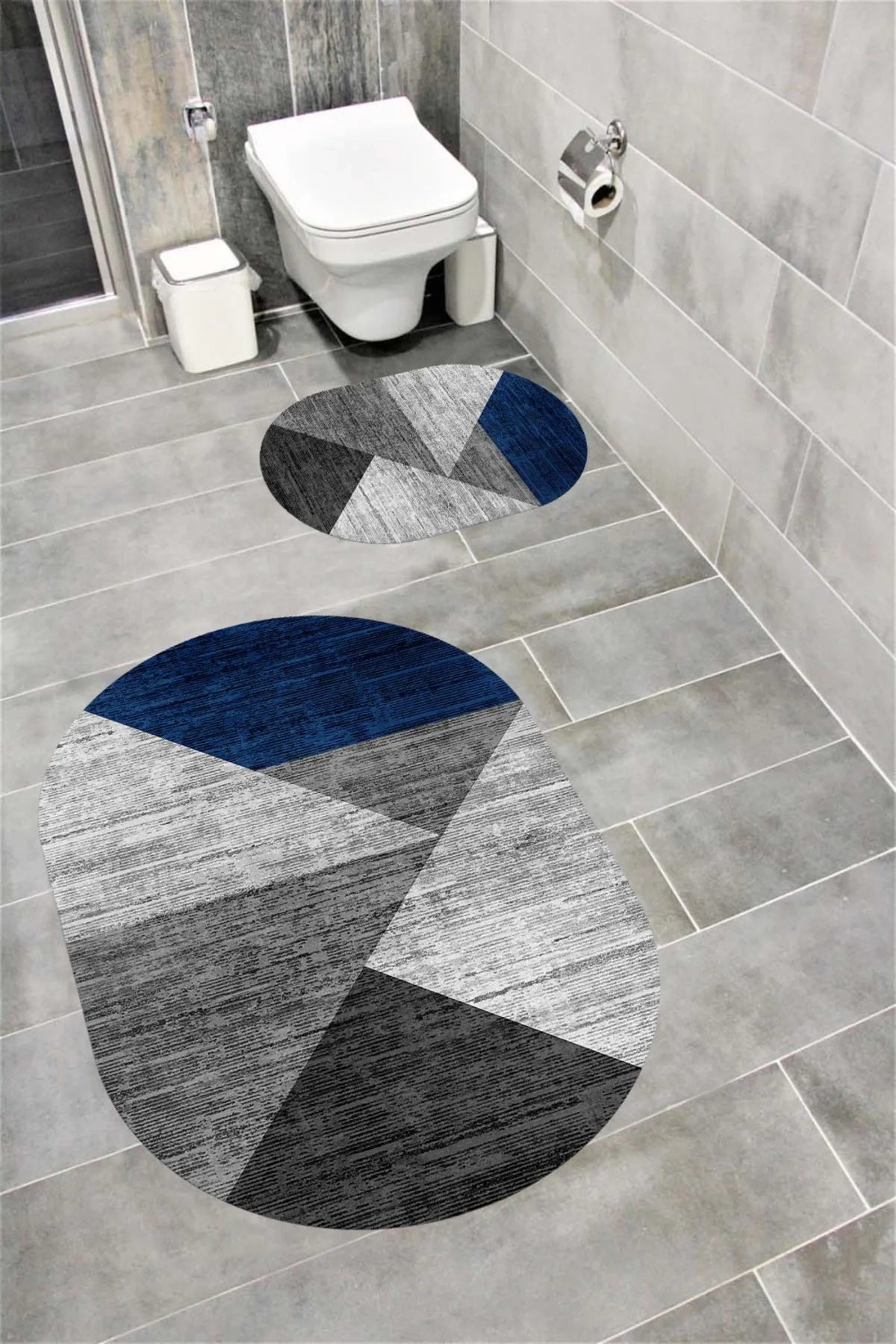 Su Emici Yumuşak Kaymaz Taban Sünger Dolgulu Yıkanabilir Dekoratif Banyo Paspası-1210