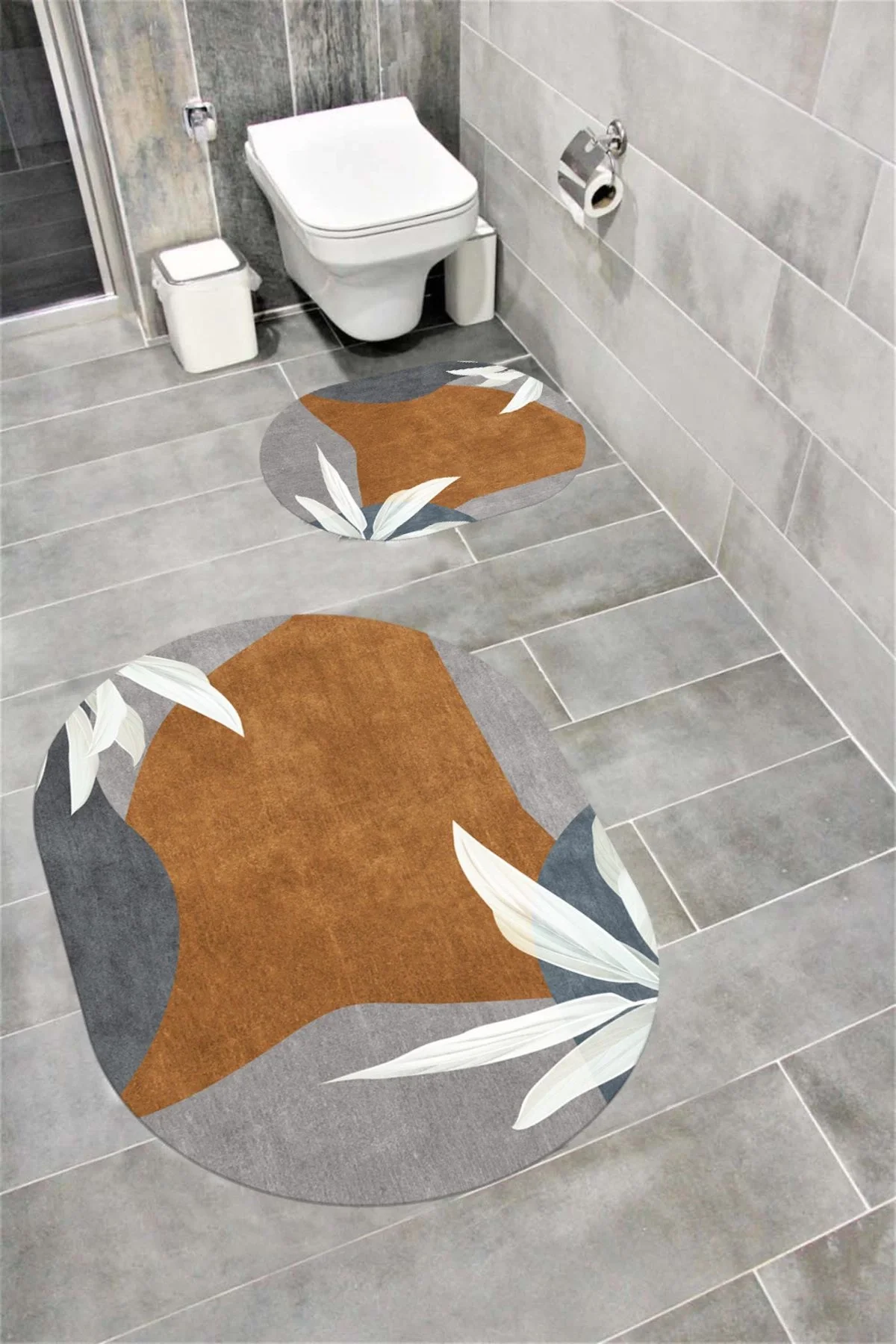 Su Emici Yumuşak Kaymaz Taban Sünger Dolgulu Yıkanabilir Dekoratif Banyo Paspası-1134
