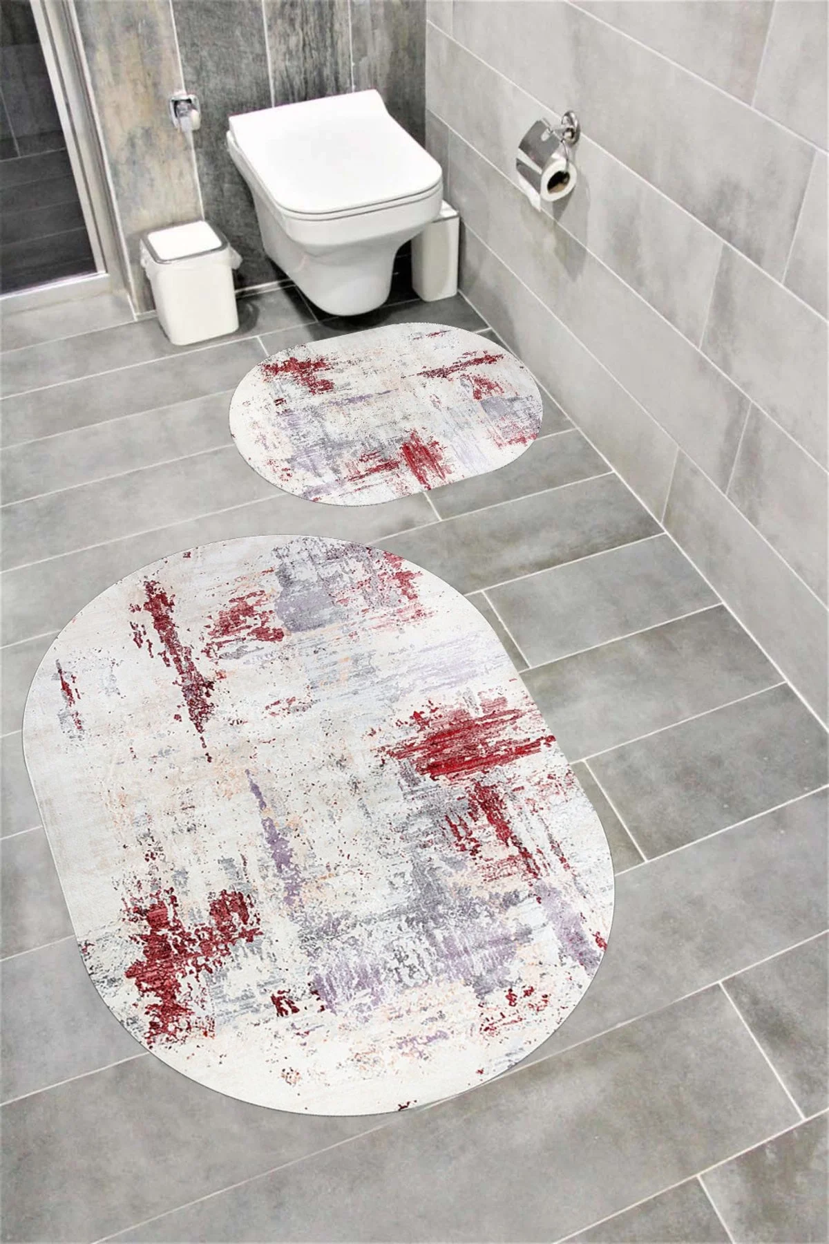 Su Emici Yumuşak Kaymaz Taban Sünger Dolgulu Yıkanabilir Dekoratif Banyo Paspası-soft