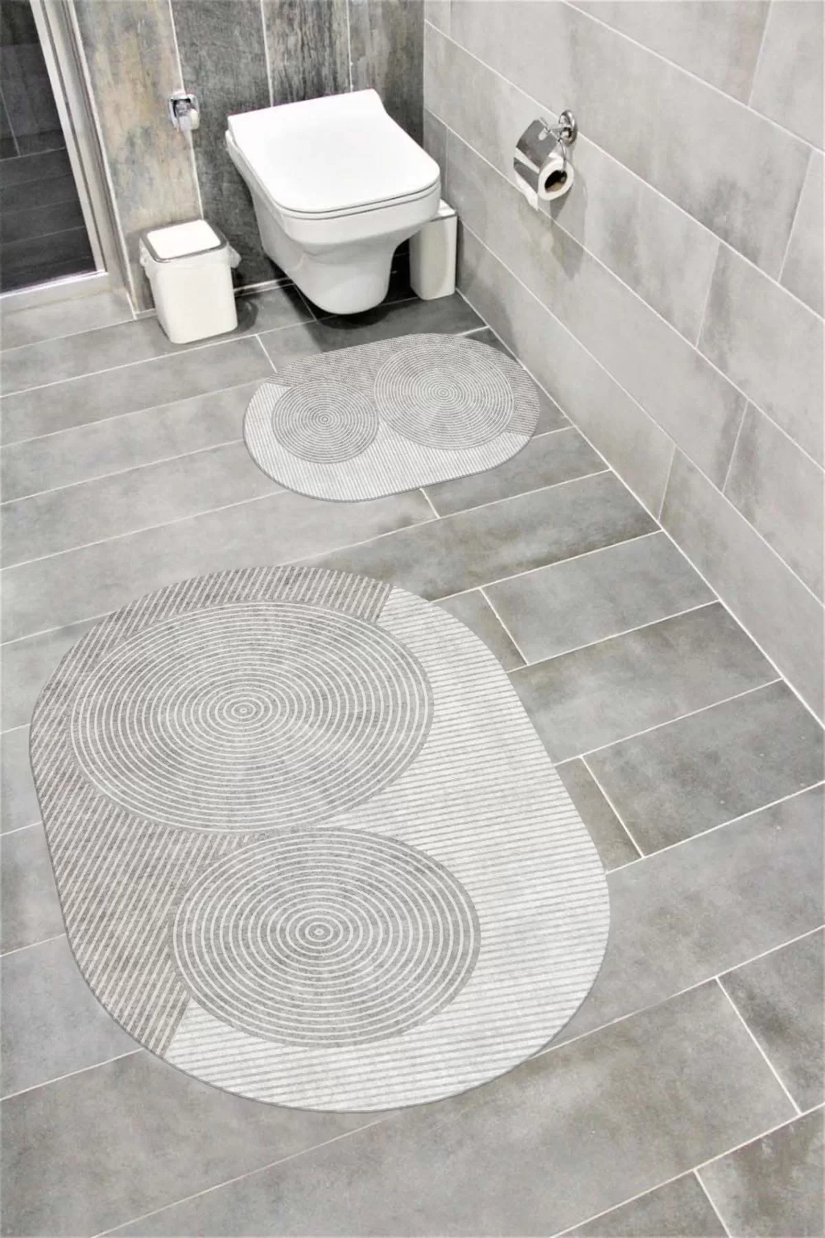 Su Emici Yumuşak Kaymaz Taban Sünger Dolgulu Yıkanabilir Dekoratif Banyo Paspası-1015