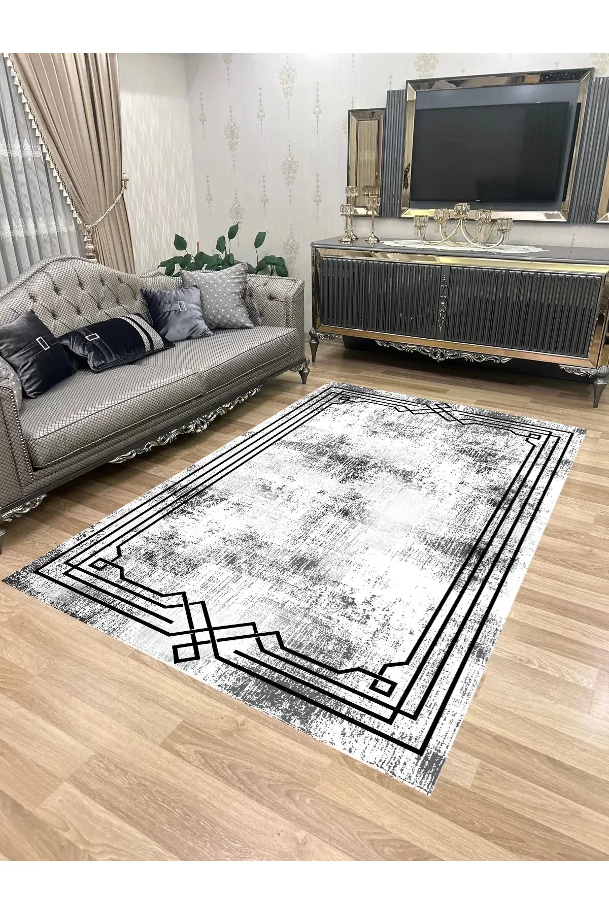 Yıkanabilir Kaymaz Taban Halı Mutfak Dekor Yolluk Koridor Halısı Salon Halısı EHL59