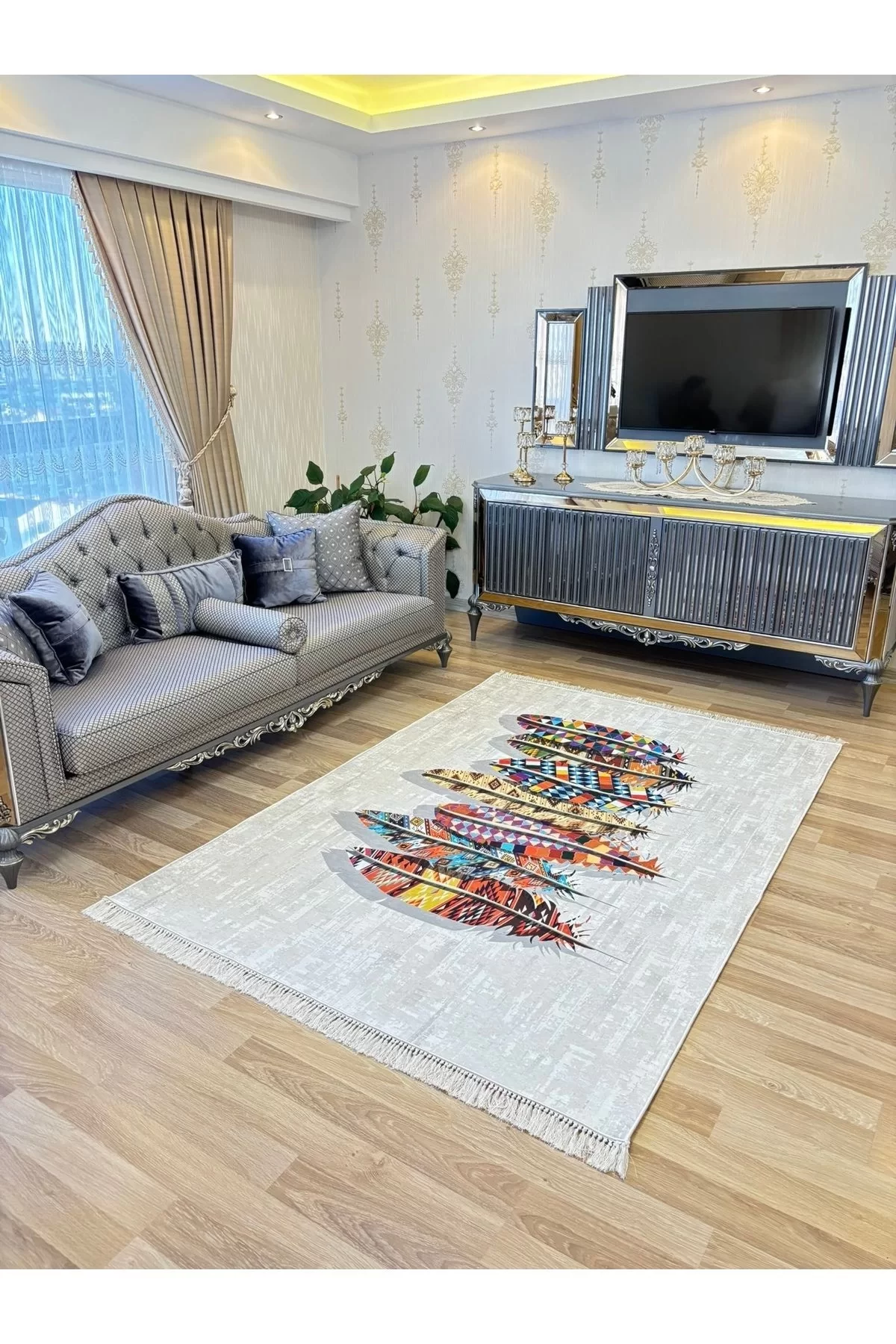 Yıkanabilir Kaymaz Taban Halı Mutfak Dekor Yolluk Koridor Halısı Salon Halısı DORUK