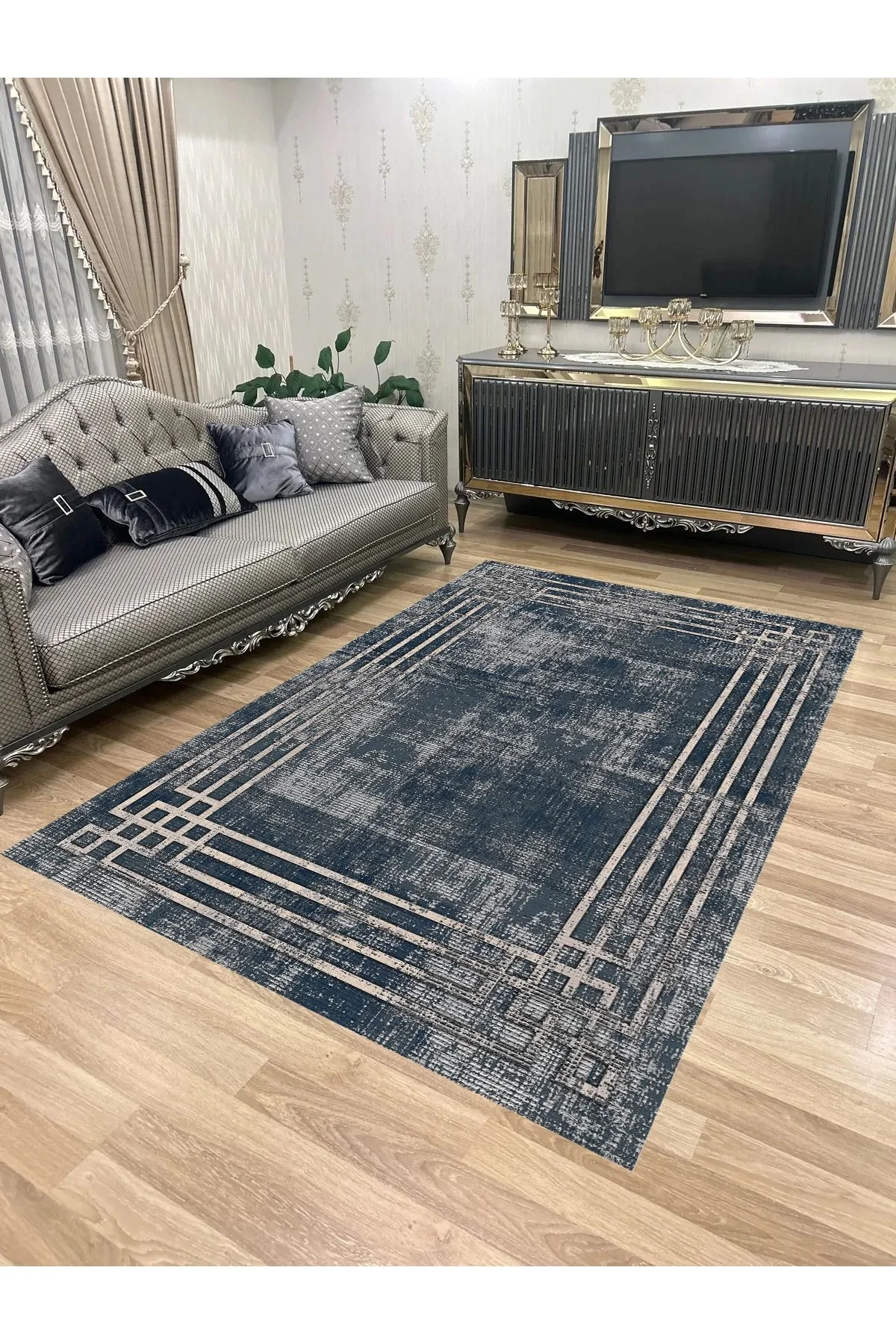 Yıkanabilir Kaymaz Taban Halı Mutfak Dekor Yolluk Koridor Halısı Salon Halısı 1247