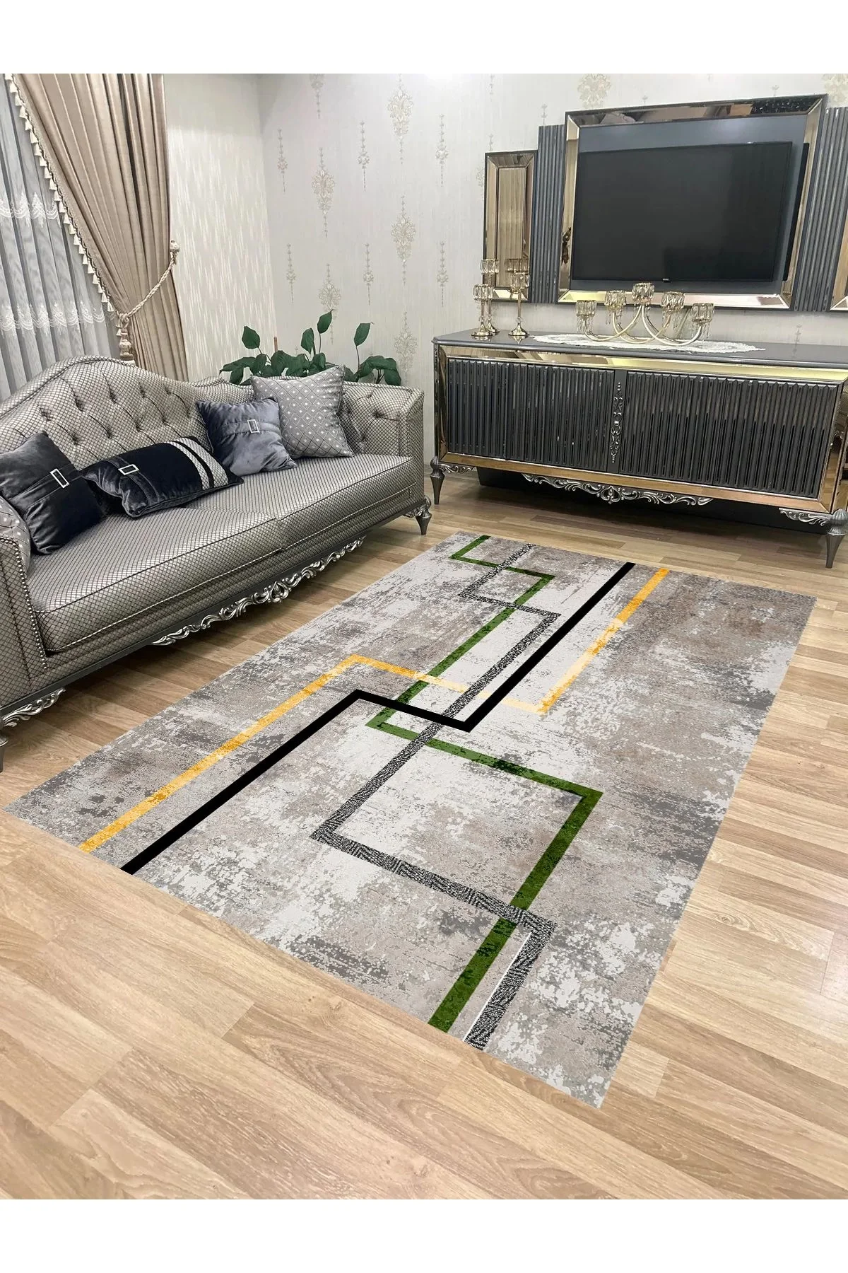 Yıkanabilir Kaymaz Taban Halı Mutfak Dekor Yolluk Koridor Halısı Salon Halısı FİLİZ