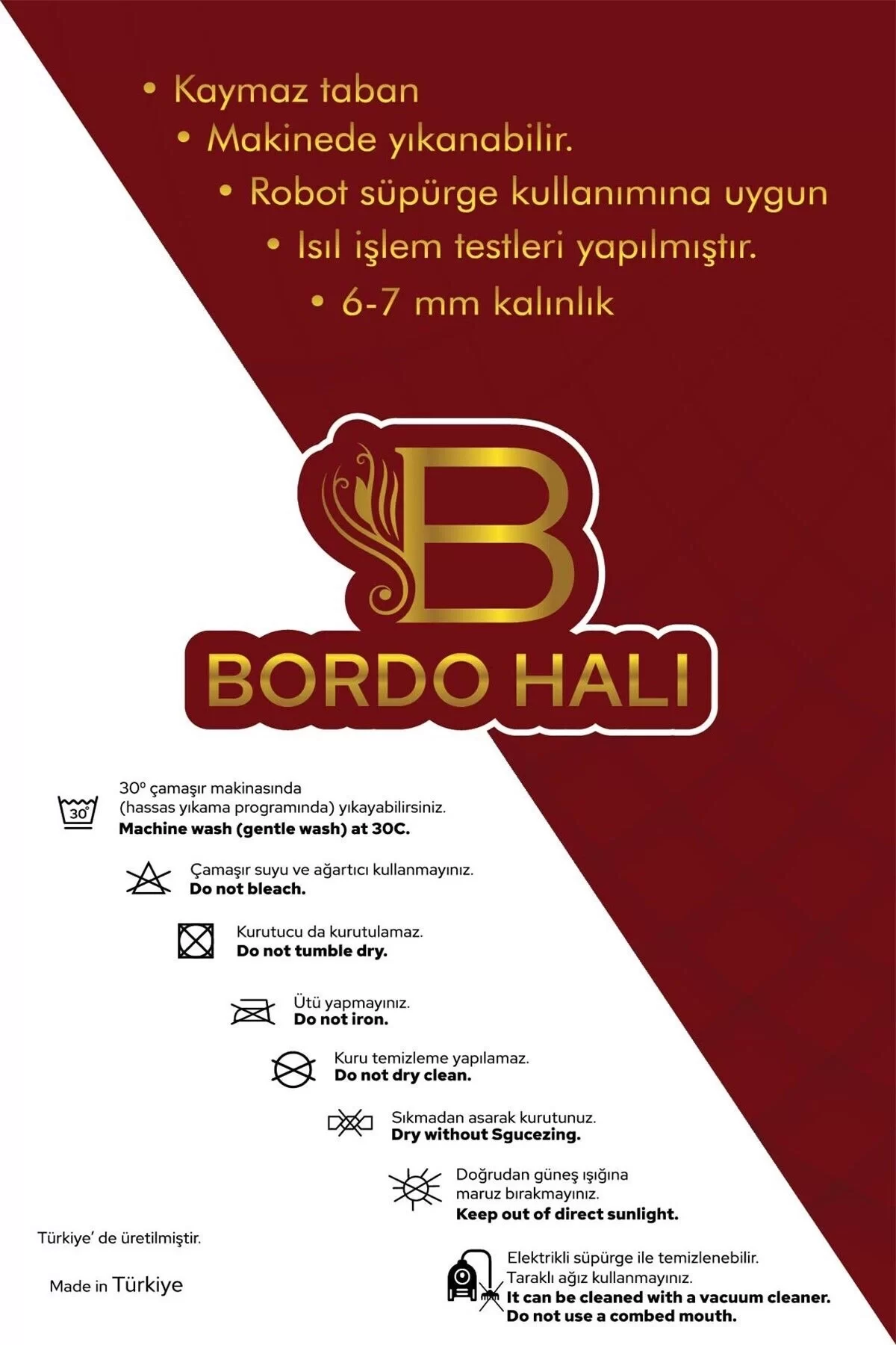 Su Emici Yumuşak Kaymaz Taban Sünger Dolgulu Pamuksu Doku Yıkanabilir Dekoratif Banyo Paspası Judge