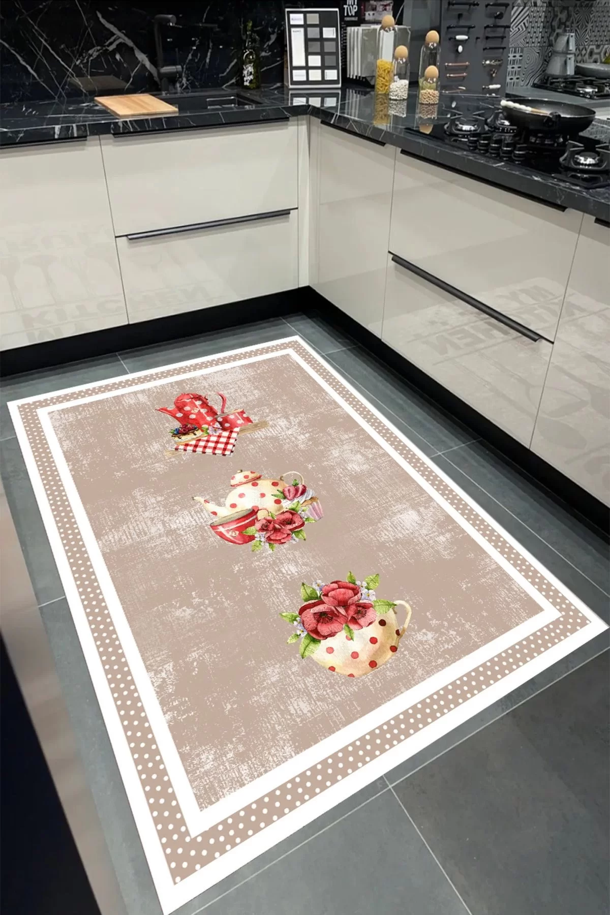 Yıkanabilir Kaymaz Taban Halı Salon Dekor Yolluk Koridor Mutfak Halısı Dinner