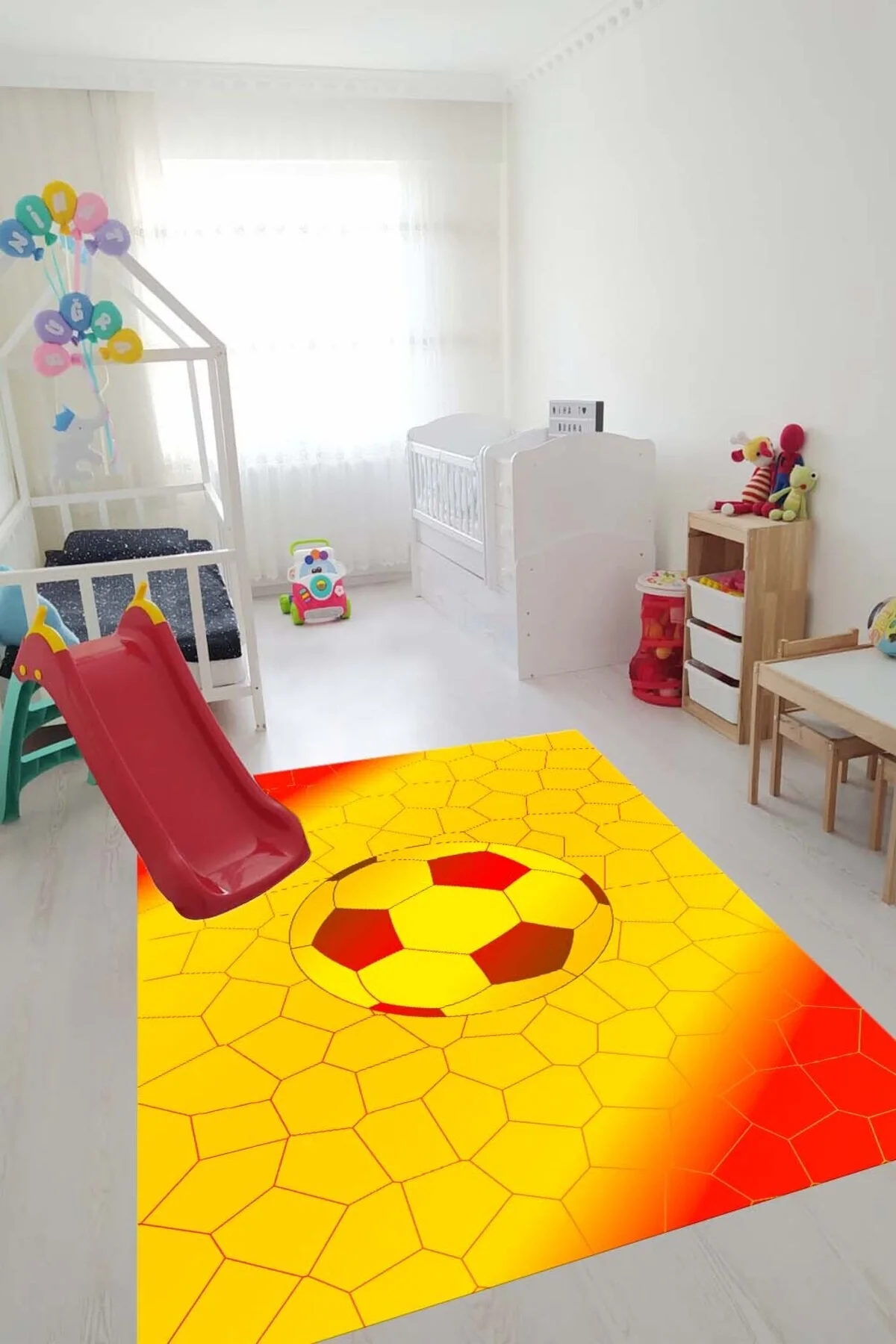 Oyun Halısı Makinede Yıkanabilir Kaymaz Taban Leke Tutmaz Antibakteriyel Çocuk Odası Halısı