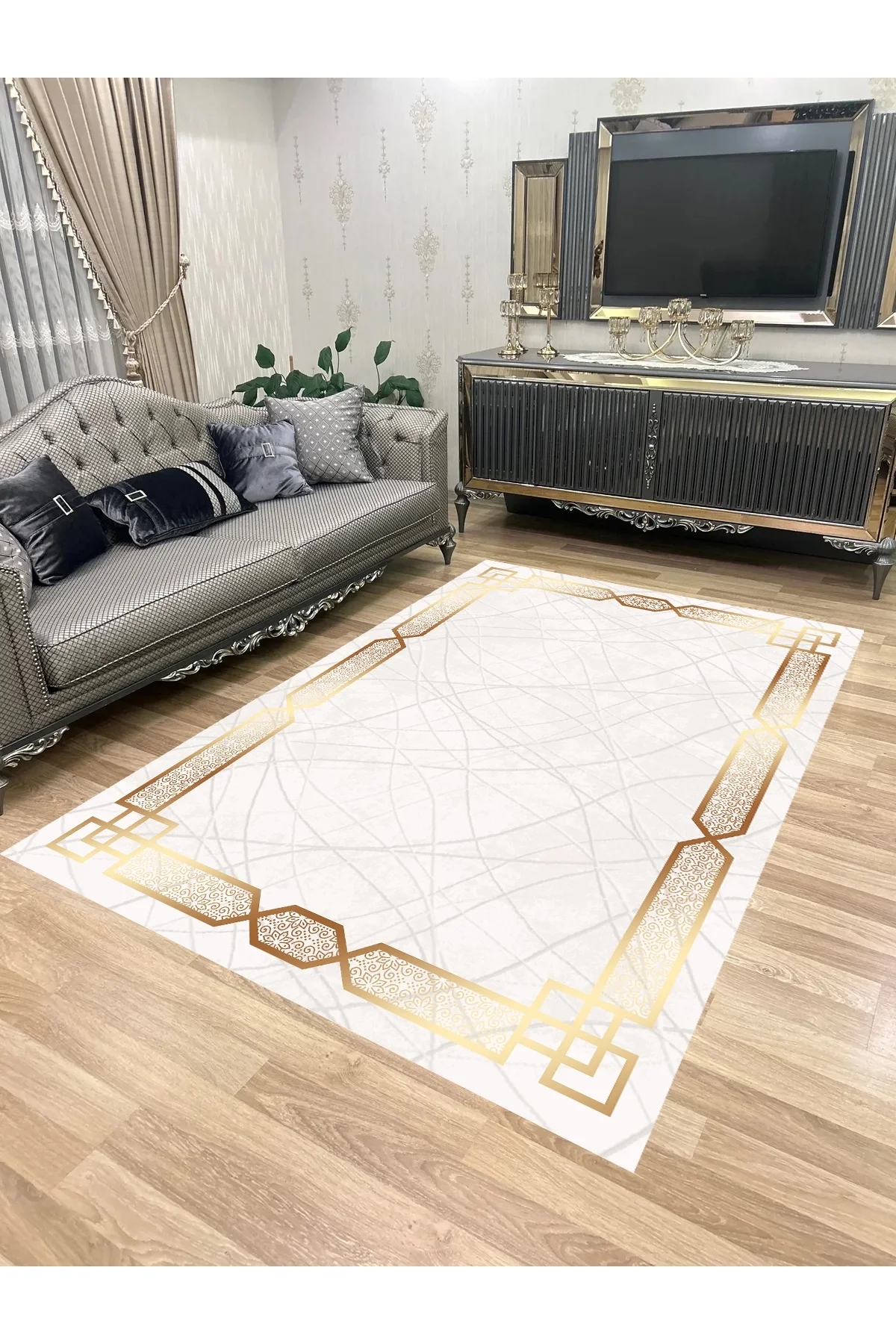 Yıkanabilir Kaymaz Taban Halı Mutfak Dekor Yolluk Koridor Halısı Salon Halısı 1003