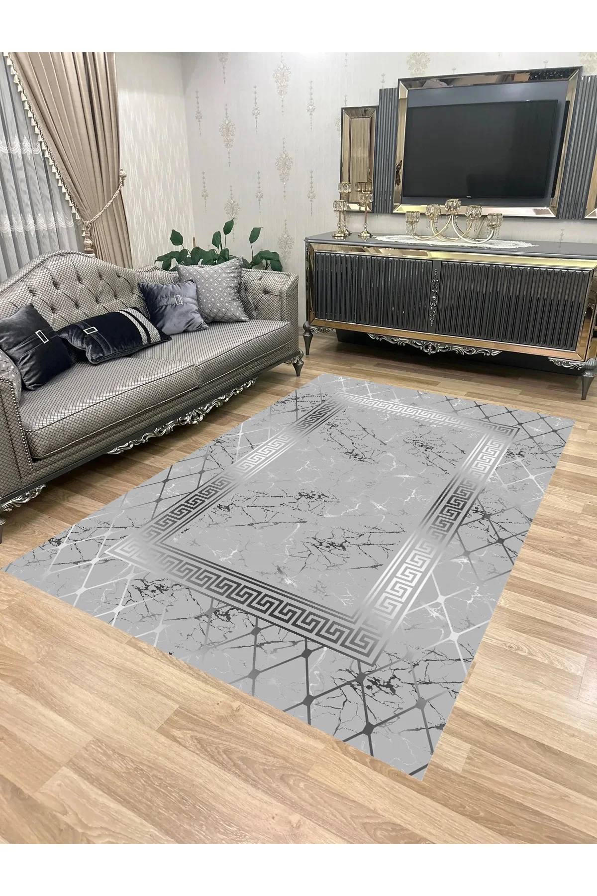 Yıkanabilir Kaymaz Taban Halı Mutfak Dekor Yolluk Koridor Halısı Salon Halısı 1056AJDAGUMUS