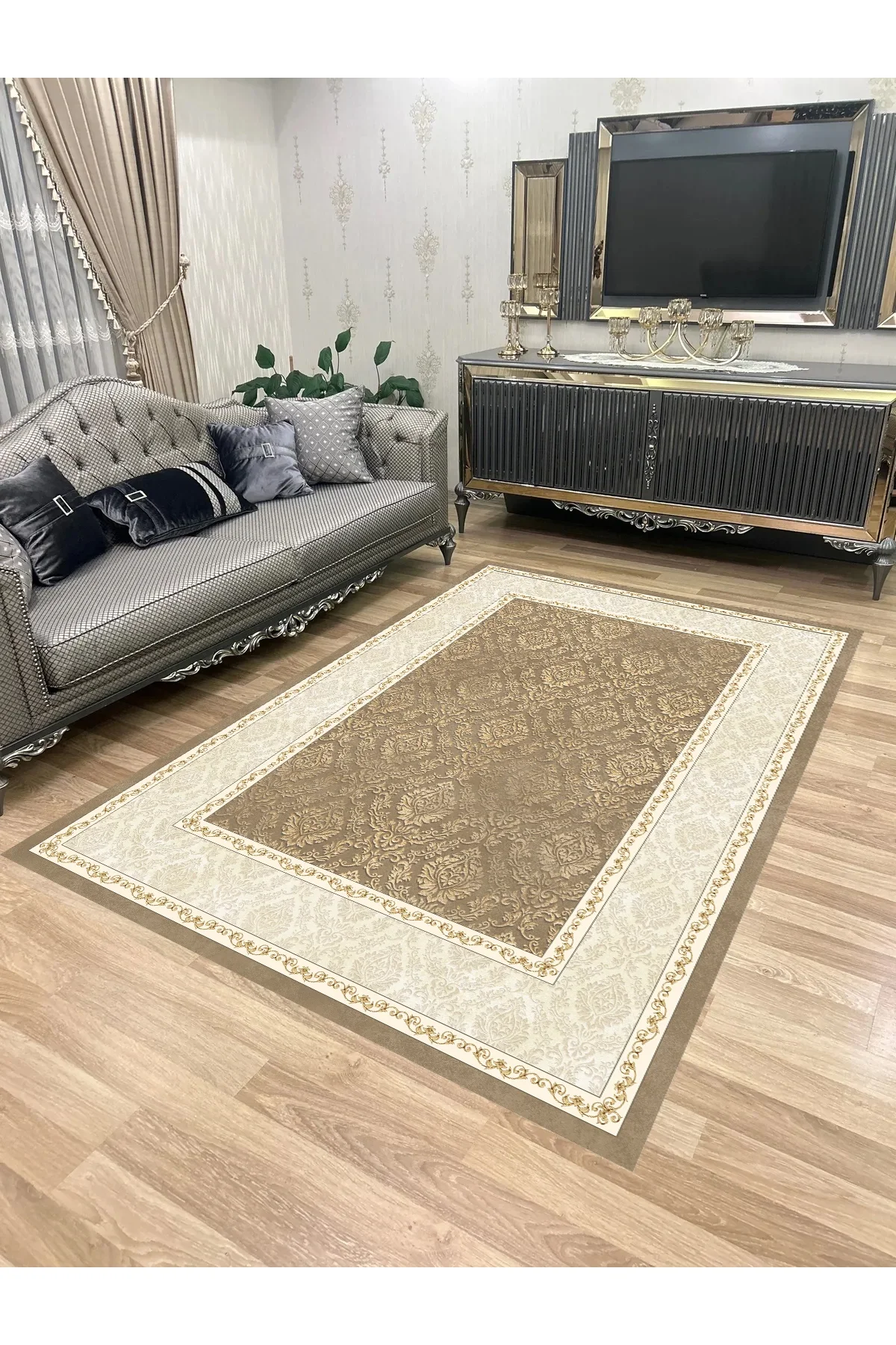 Yıkanabilir Kaymaz Taban Halı Mutfak Dekor Yolluk Koridor Halısı Salon Halısı 1072