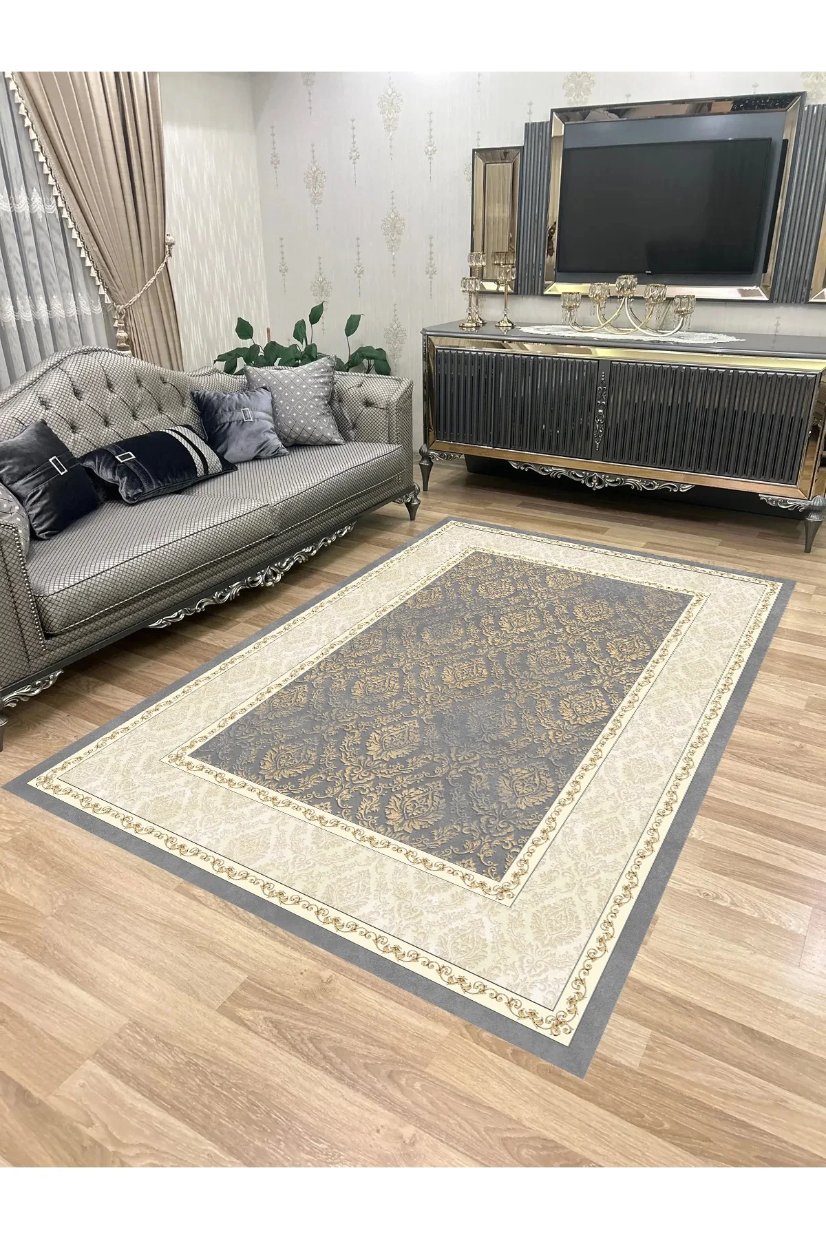 Yıkanabilir Kaymaz Taban Halı Mutfak Dekor Yolluk Koridor Halısı Salon Halısı 1071