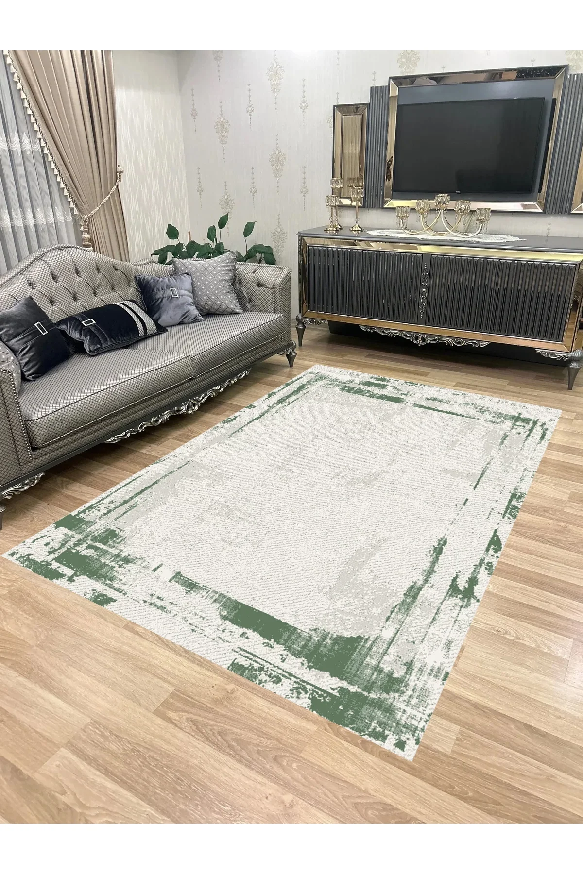 Yıkanabilir Kaymaz Taban Halı Mutfak Dekor Yolluk Koridor Halısı Salon Halısı GREES1013