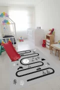 Oyun Halısı Makinede Yıkanabilir Kaymaz Taban Leke Tutmaz Antibakteriyel Çocuk Odası Halısı