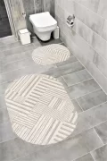 Su Emici Yumuşak Kaymaz Taban Sünger Dolgulu Yıkanabilir Dekoratif Banyo Paspası-1152