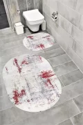 Su Emici Yumuşak Kaymaz Taban Sünger Dolgulu Yıkanabilir Dekoratif Banyo Paspası-soft