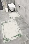 Su Emici Yumuşak Kaymaz Taban Sünger Dolgulu Yıkanabilir Dekoratif Banyo Paspası-1013gress