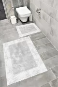 Su Emici Yumuşak Kaymaz Taban Sünger Dolgulu Yıkanabilir Dekoratif Banyo Paspası-1168