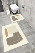 Su Emici Yumuşak Kaymaz Taban Sünger Dolgulu Yıkanabilir Dekoratif Banyo Paspası-1151