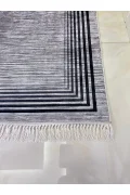 Yıkanabilir Kaymaz Taban Halı Mutfak Salon Dekor ara hol ve Yolluk Koridor Halısı-1193GRİ