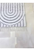 Yıkanabilir Kaymaz Taban Halı Mutfak Salon Dekor ara hol ve Yolluk Koridor Halısı-1343AÇIKGRİ
