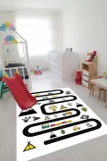 Oyun Halısı Makinede Yıkanabilir Kaymaz Taban Leke Tutmaz Antibakteriyel Çocuk Odası Halısı