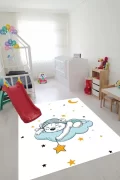 Oyun Halısı Makinede Yıkanabilir Kaymaz Taban Leke Tutmaz Antibakteriyel Çocuk Odası Halısı
