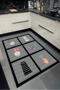 Yıkanabilir Kaymaz Taban Halı Salon Dekor Yolluk Koridor Mutfak Halısı Şef