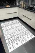 Yıkanabilir Kaymaz Taban Halı Salon Dekor Yolluk Koridor Mutfak Halısı