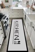 Yıkanabilir Kaymaz Taban Halı Salon Dekor Yolluk Koridor Mutfak Halısı Dinner