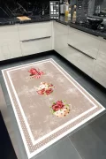 Yıkanabilir Kaymaz Taban Halı Salon Dekor Yolluk Koridor Mutfak Halısı Dinner