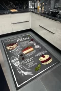 Mutfak Halısı Yıkanabilir Kaymaz Taban Halı Salon Dekor Yolluk Koridor Mutfak Halısı Macaron