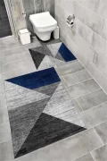 Su Emici Yumuşak Kaymaz Taban Sünger Dolgulu Yıkanabilir Dekoratif Banyo Paspası 1210