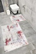 Su Emici Yumuşak Kaymaz Taban Sünger Dolgulu Yıkanabilir Dekoratif Banyo Paspası SOFT