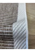 Sisal Düz Çizgili Halı – Modern Çerçeve Desenli, Kaymaz Taban, 4 Renk Seçeneği