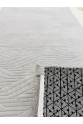 Lena Yolluk – Gri ve Antrasit Renkli, Modern Desenli Kaymaz Tabanlı Yolluk Halı