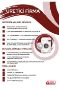 Peluş Puffy Yıkanabilir Kaymaz Oturma Odası Salon Mutfak Antre Çocuk Odası Halısı Kırmızı Puffy