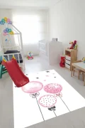 Oyun Halısı Makinede Yıkanabilir Kaymaz Taban Leke Tutmaz Antibakteriyel Çocuk Odası Halısı