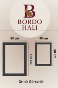 Su Emici Yumuşak Kaymaz Sünger Dolgulu Yıkanabilir Dekoratif Banyo Paspası Takımı 1073SİLVERYGOLD